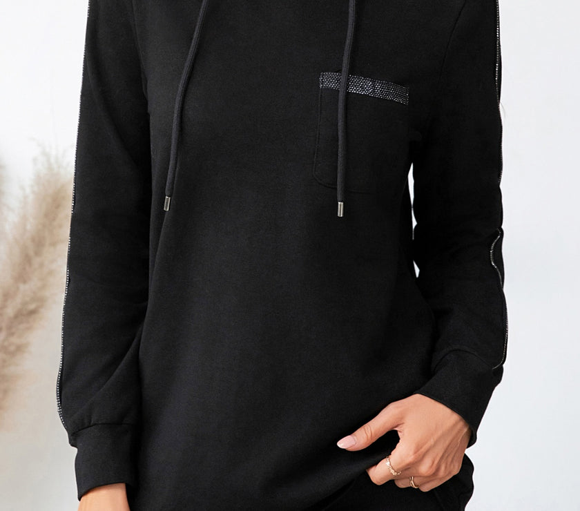 Drawstring Long Sleeve Hoodie