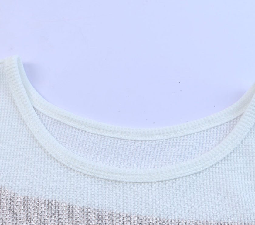 Plus Size Printed Color Block Ruffled Blouse