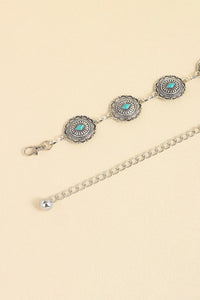 Vintage Turquoise Alloy Belt