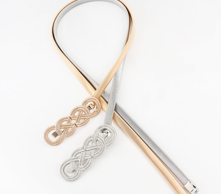 Knot Buckle Metal Belt