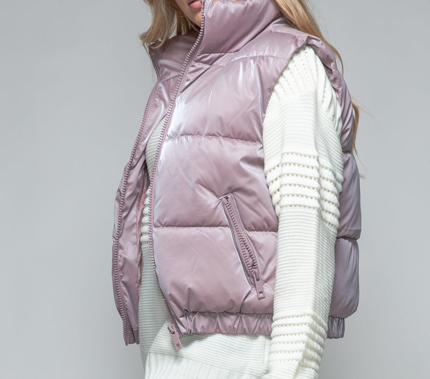 Snobbish Fine Fur Lining Quilted Vest