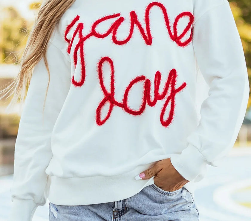 Round Neck Long Sleeve Sweatshirt