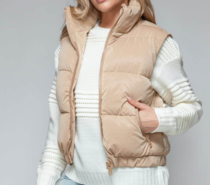 Snobbish Fine Fur Lining Quilted Vest