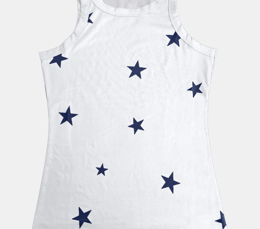 Full Size Star Round Neck Tank