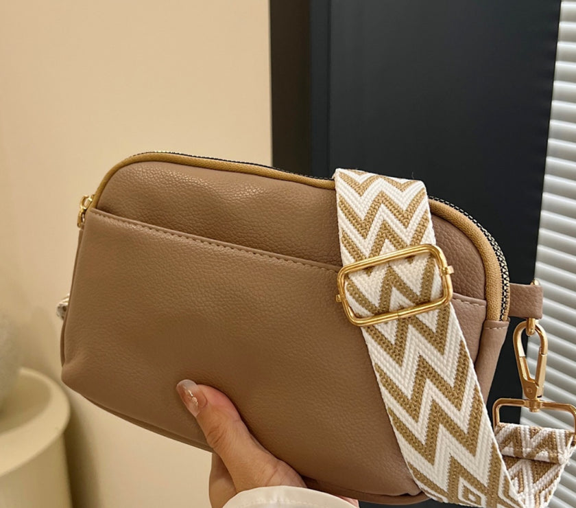 PU Leather Single Strap Crossbody Bag