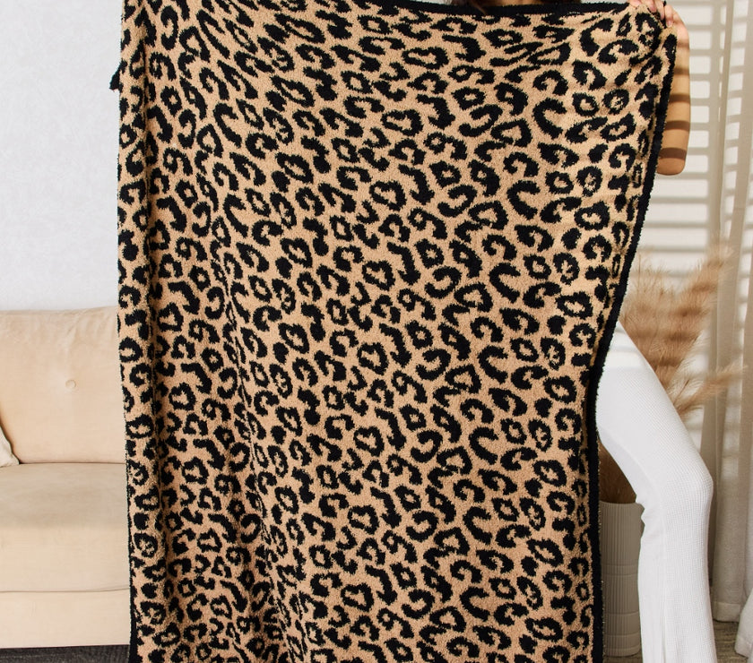 Cuddley Leopard Decorative Throw Blanket
