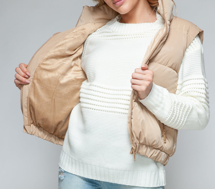 Snobbish Fine Fur Lining Quilted Vest