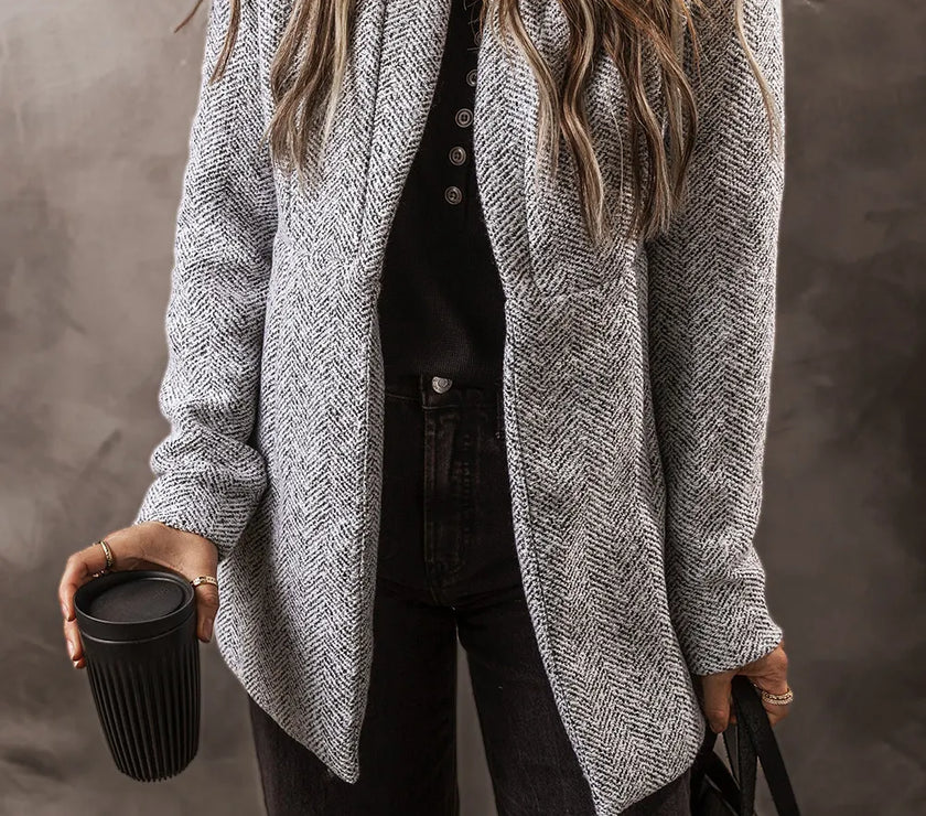 Open Front Long Sleeve Jacket