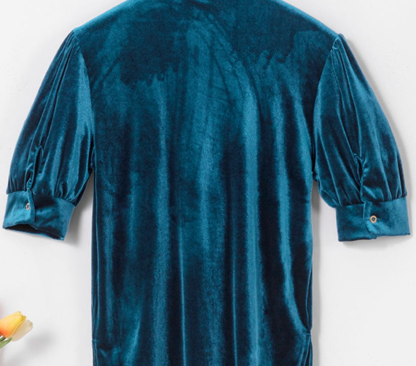 Tie Neck Half Sleeve Blouse