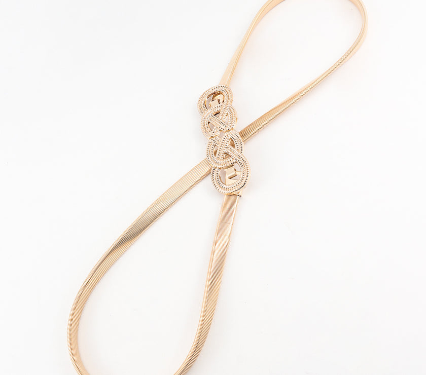 Knot Buckle Metal Belt