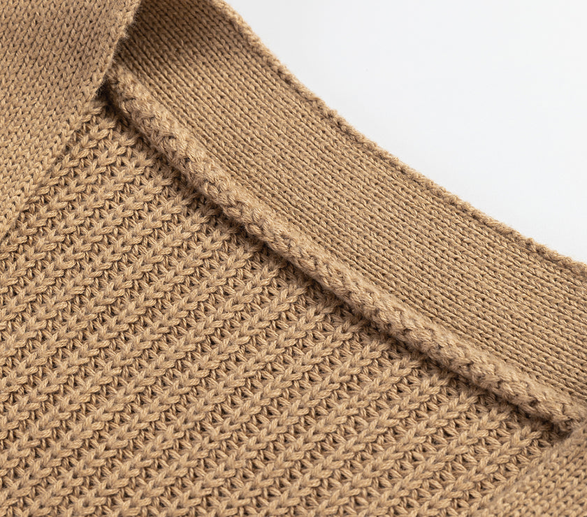 Parchment V Neck Buttoned Front Sweater Vest