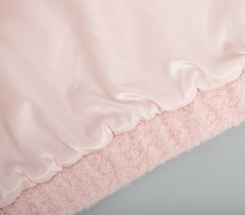 Double Take Plush Mock Neck Snap Down Jacket with Pockets