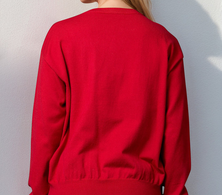 Double Take Full Size Nutcracker Sequin Long Sleeve Sweater