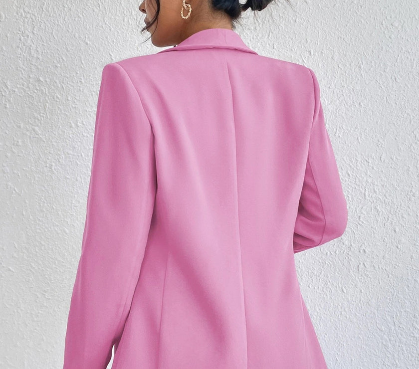 Shawl Collar Long Sleeve Blazer
