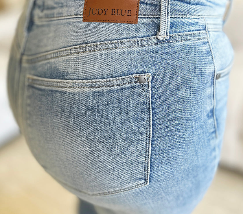 Judy Blue Full Size High Waist Wide Leg Jeans