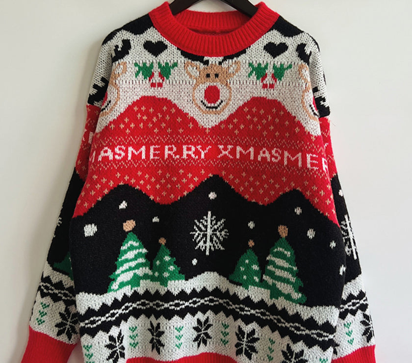 Christmas Element Long Sleeve Sweater