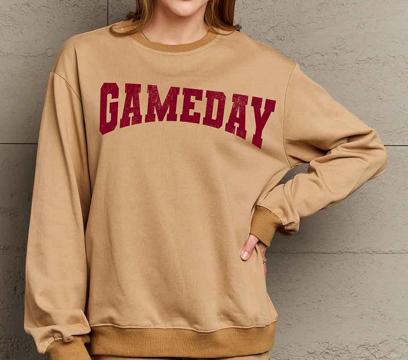 Simply Love Simply Love Full Size GAMEDAY Graphic Sweatshirt