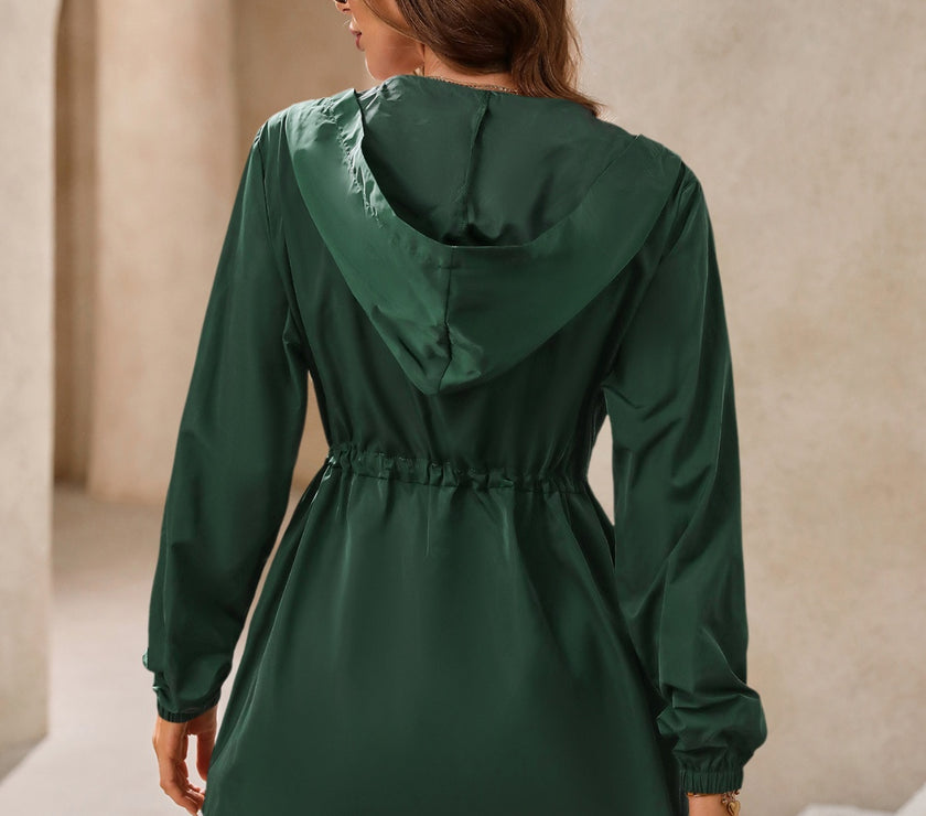Ivy Lane Outdoor Waterproof Long Sleeve Hooded Windbreaker