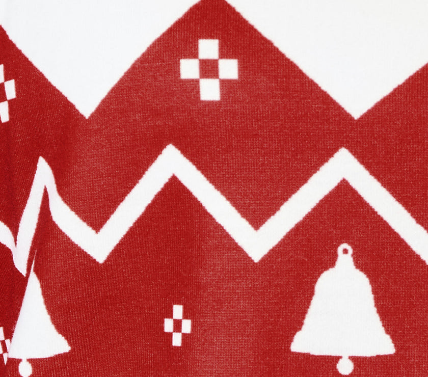 Double Take Full Size Christmas Drawstring Long Sleeve Hoodie