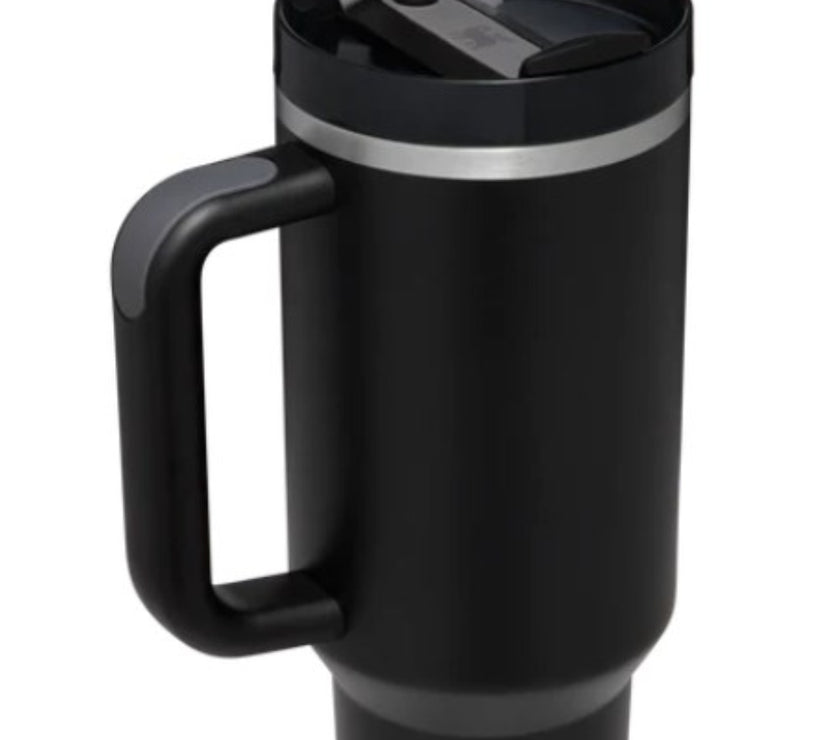 Stainless Steel Tumbler with Upgraded Handle and Straw