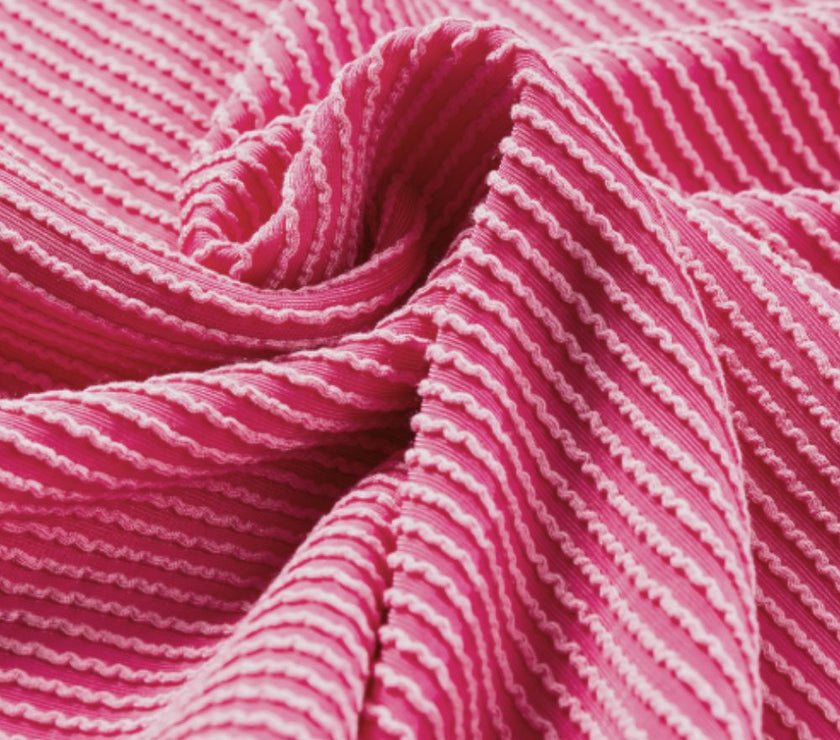 Texture V-Neck Long Sleeve Top