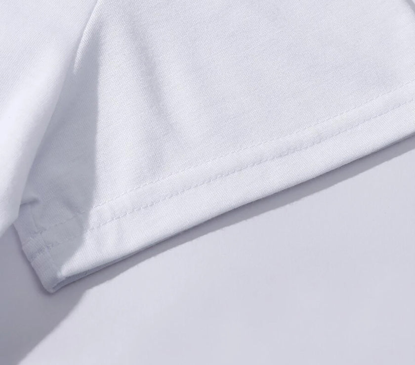 Lucky Clover Round Neck Short Sleeve T-Shirt