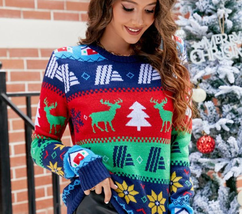 Christmas Round Neck Sweater