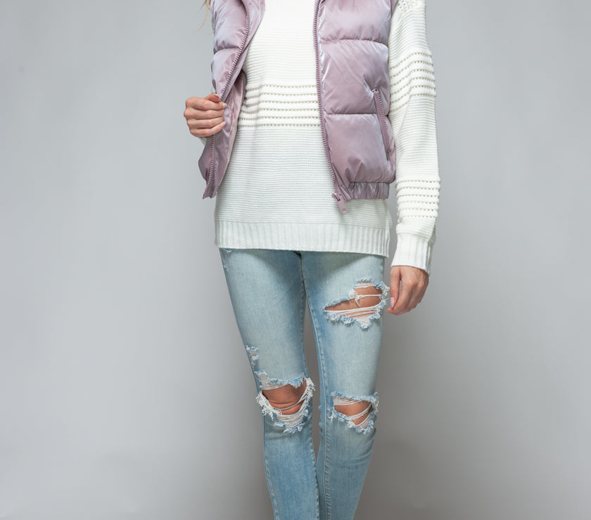 Snobbish Fine Fur Lining Quilted Vest