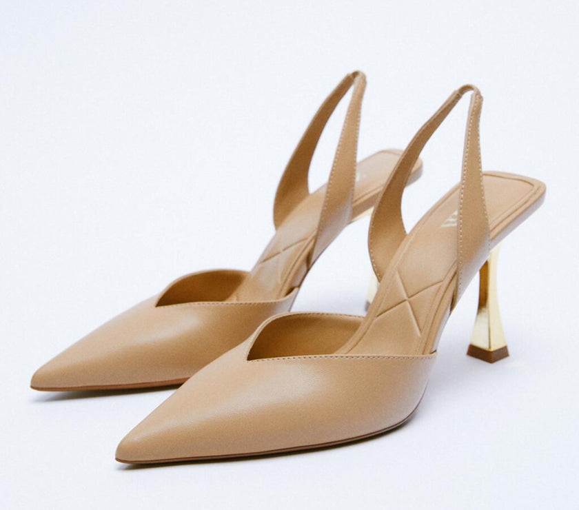 PU Leather Point Toe Stiletto Heel Pumps