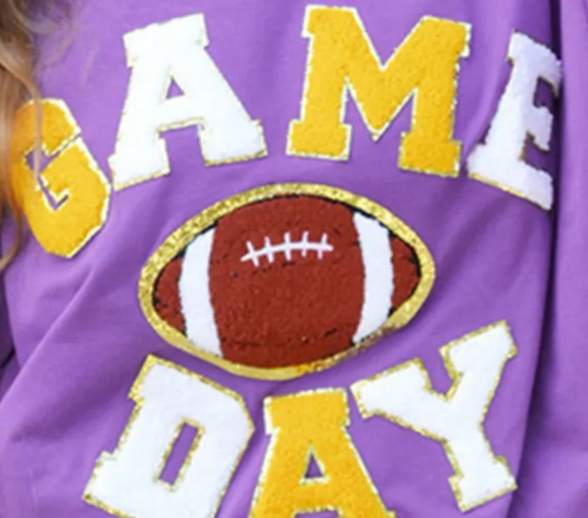 GAME DAY Football Long Sleeve Sweatshirt