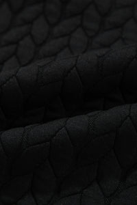 Texture Round Neck Long Sleeve Sweatshirt