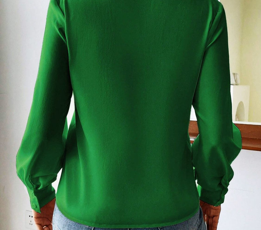 V Neck Long Sleeve Top