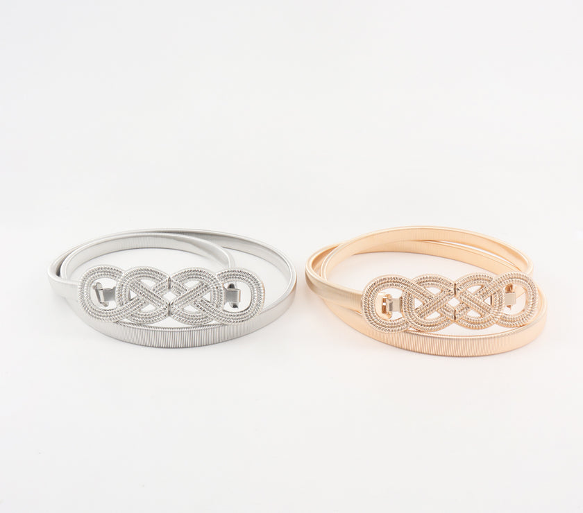 Knot Buckle Metal Belt