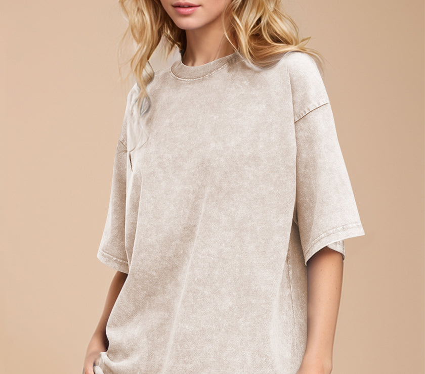Basic Bae Round Neck Half Sleeve T-Shirt