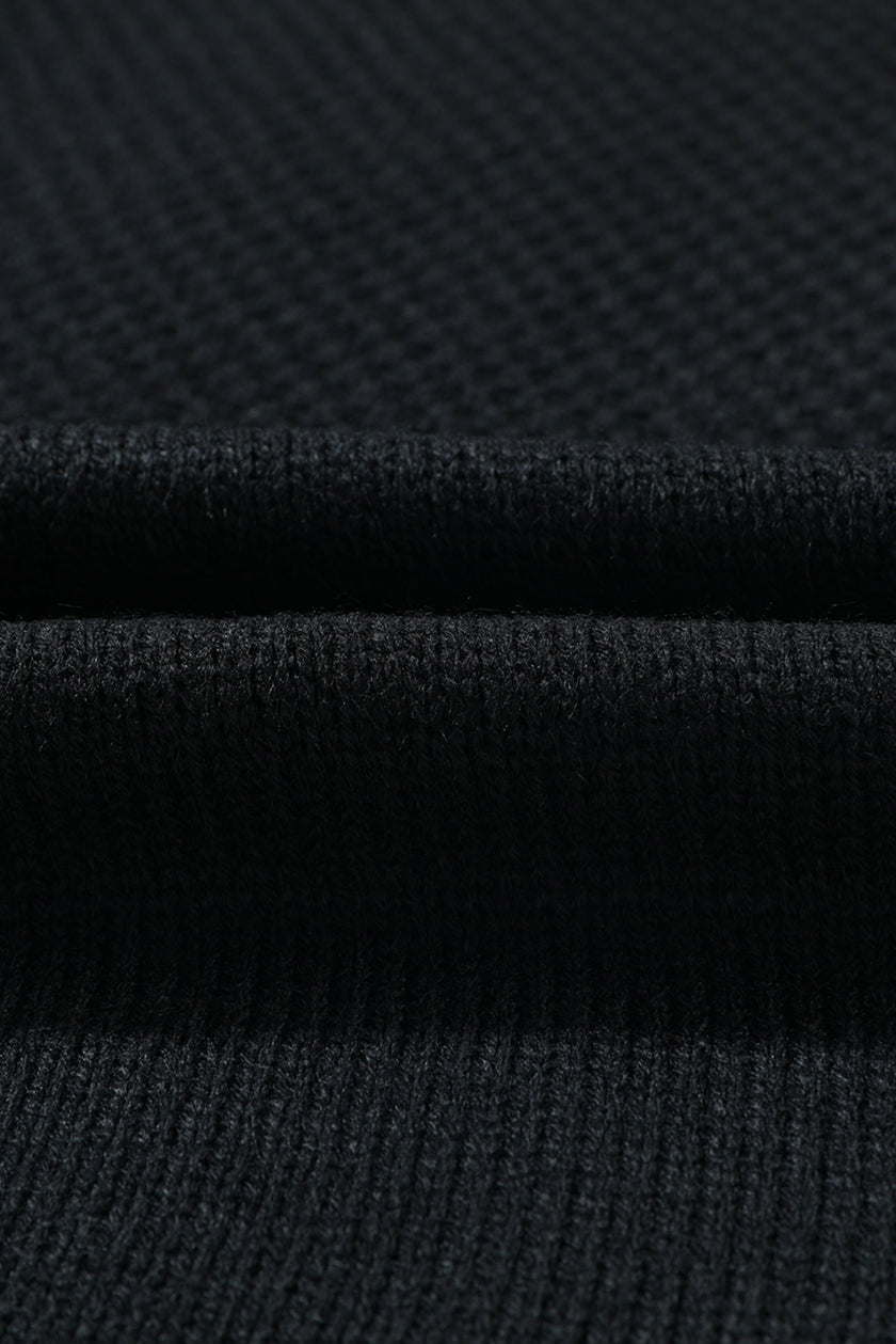 Floral Applique Drop Shoulder Open Front Cardigan