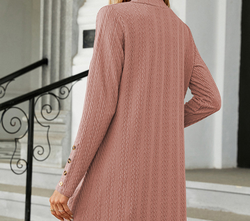 Open Front Long Sleeve Cardigan