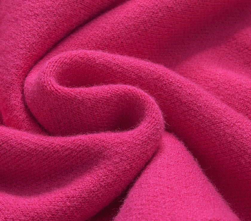 Pearl Trim Heart V-Neck Sweater