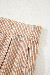 Jet Stream Corded Elastic High Waist Wrap Skort