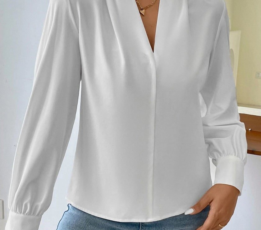 V Neck Long Sleeve Top