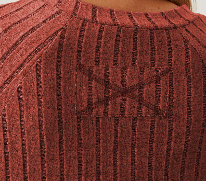 Basic Bae Full Size Ribbed Thumbhole Sleeve T-Shirt