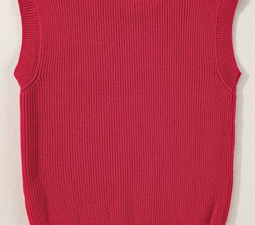 GAME DAY Round Neck Sweater Vest