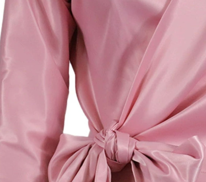 Surplice Long Sleeve Blouse