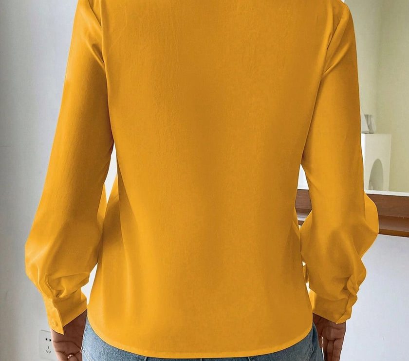V Neck Long Sleeve Top