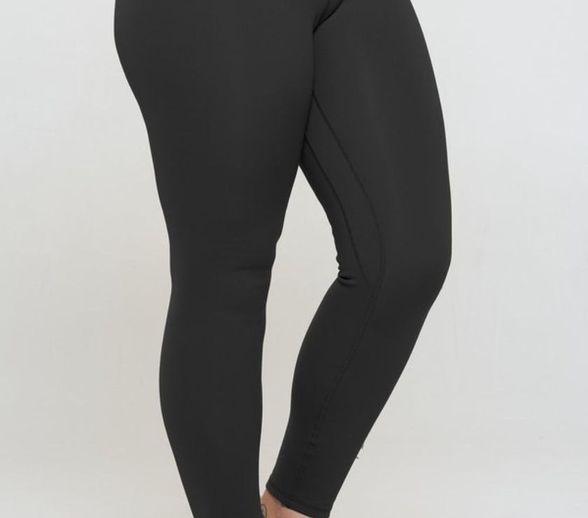Yelete Full Size Fleece Lined High Waisted Leggings