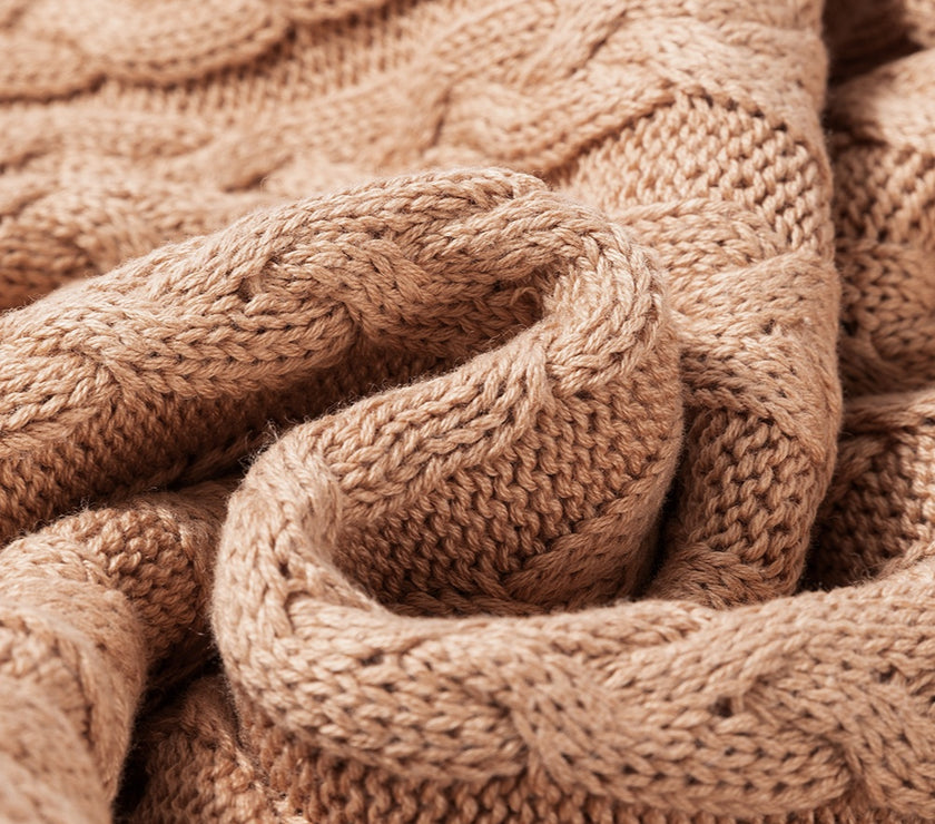 Cable-Knit Mock Neck Sweater Vest