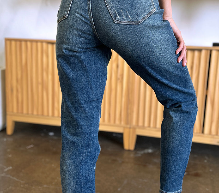 Judy Blue Full Size Tummy Control High Waist Slim Jeans