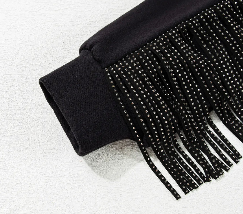 GAME DAY Fringe Long Sleeve Sweatshirt