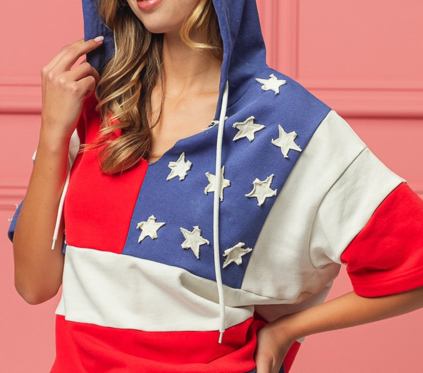 BiBi American Flag Theme Hoodie