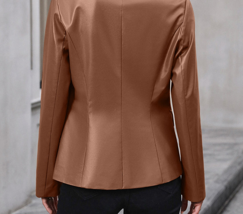 Ivy Lane Button Up Collared Neck Blazer