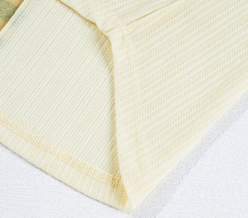 Striped Round Neck Long Sleeve Top